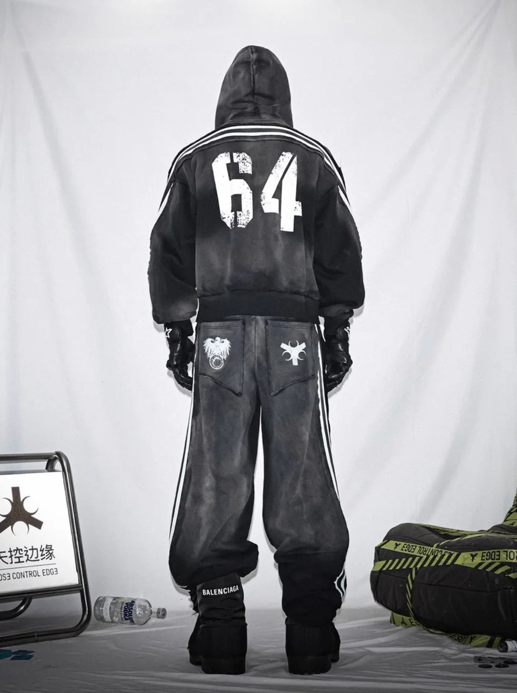 LOSECONTROLEDGE Hoodie&Pants Set Up
