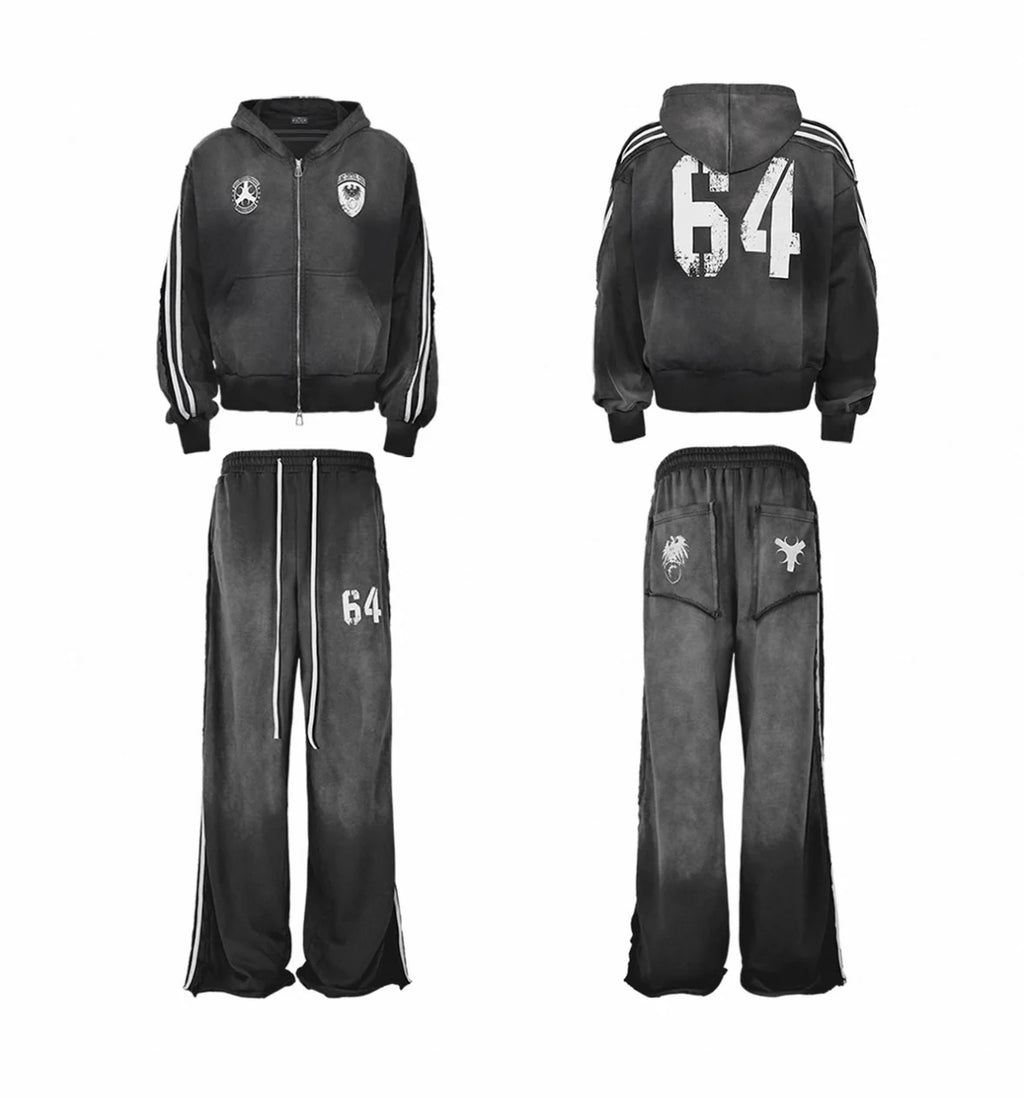 LOSECONTROLEDGE Hoodie&Pants Set Up