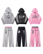 COZY WORLDWIDE ROYAL KNIGHT CLUB WAXED TRACKSUIT PINK