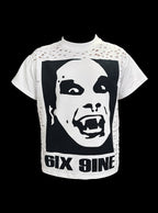 【99CLUB】 Vampire Graphic Cutout Tee