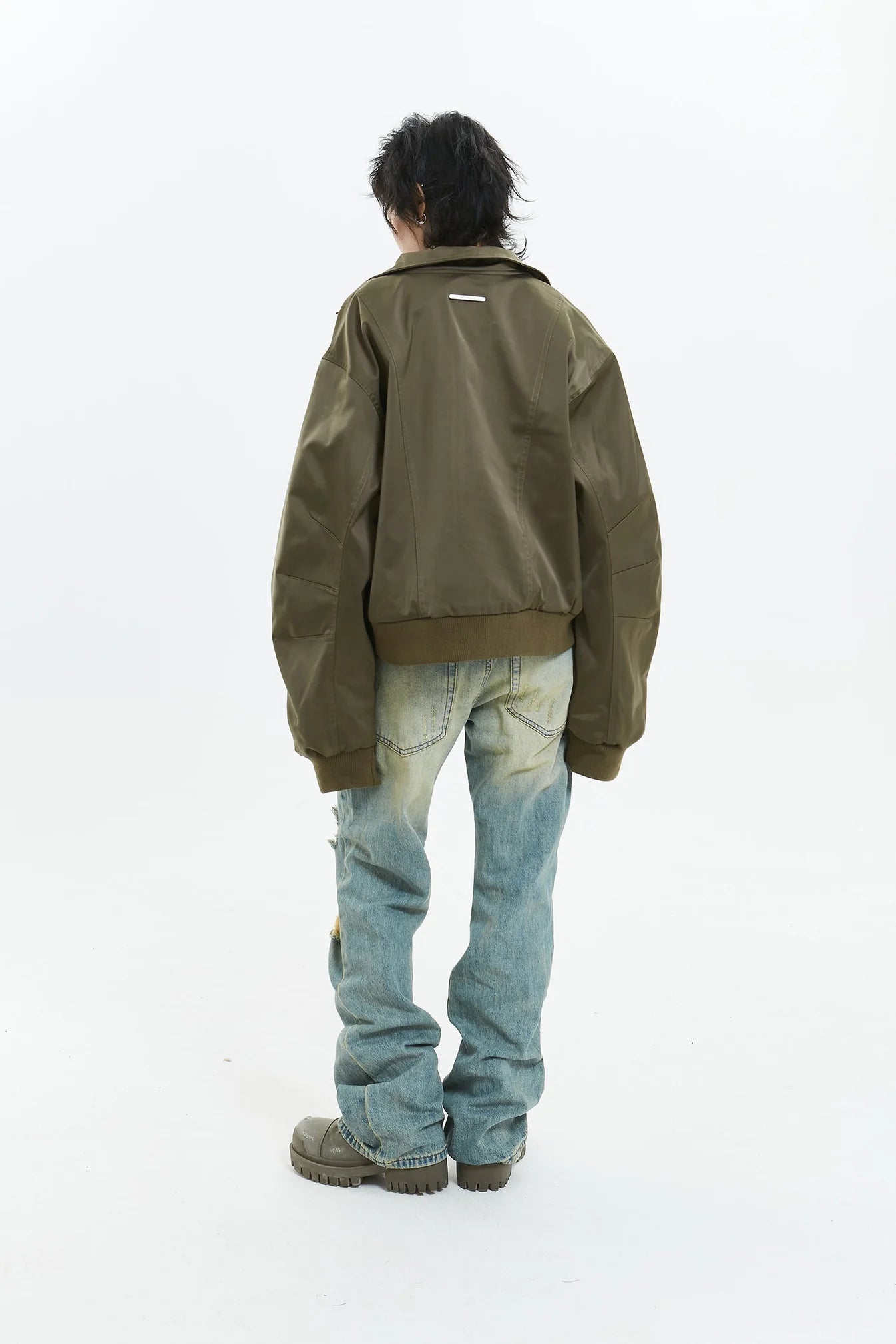 Retro Street Style Stand Collar Jacket