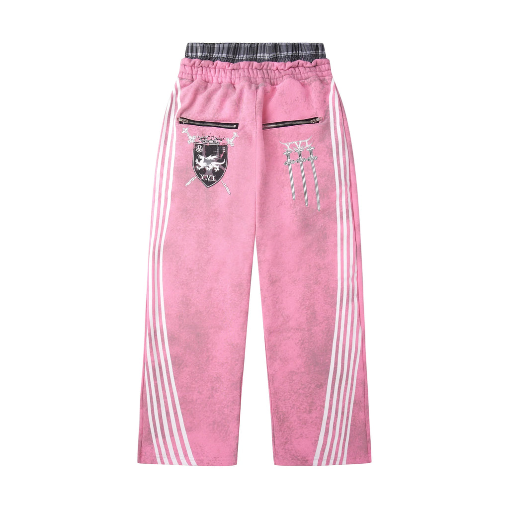 COZY WORLDWIDE ROYAL KNIGHT CLUB WAXED TRACKSUIT PINK