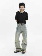 Niche Design Old Wash Straight Denim