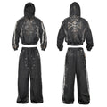 LOSECONTROLEDGE Zip Hoodie&Pants Set Up