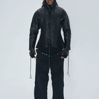 Fourth3ex 25SS Medieval corset leather jacket