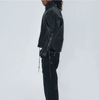 Fourth3ex 25SS Medieval corset leather jacket