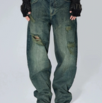 Fourth3ex 25SS Water ripple scimitar jeans