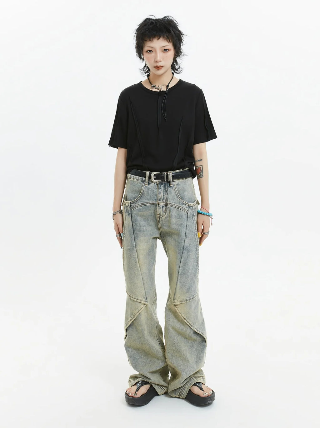 Niche Design Old Wash Straight Denim