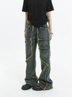 American Retro Fringe Straight Denim