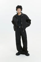 Retro Street Style Stand Collar Jacket