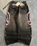Jaded London Tribal Side-Print Wide-Leg Jeans｜ジェイデッドロンドン トライバル サイドプリント ワイドデニム