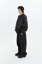 Retro Street Style Stand Collar Jacket