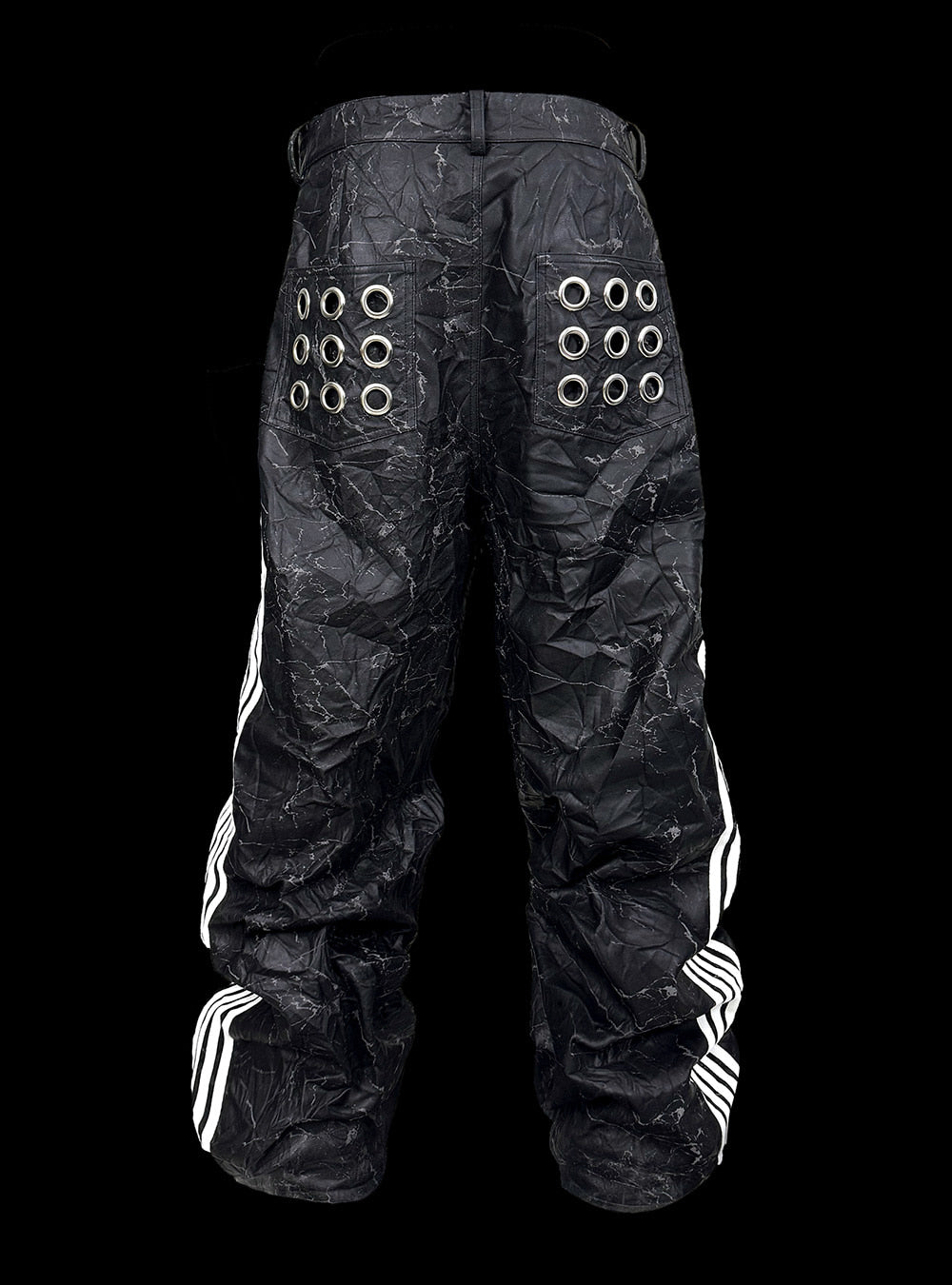 Five-Stripe Crinkled Eyelet Pants FB6845