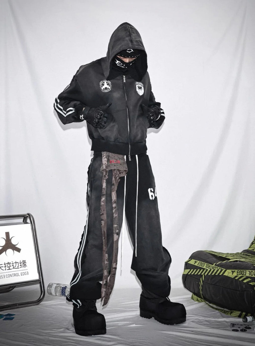 LOSECONTROLEDGE Hoodie&Pants Set Up