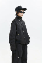 Retro Street Style Stand Collar Jacket