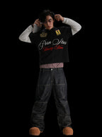 [99CLUB] Pornstar Embroidered Layered Polo Shirt