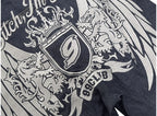 [99CLUB]Royal Emblem Embroidery Denim Pants