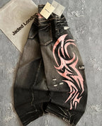 Jaded London Tribal Side-Print Wide-Leg Jeans｜ジェイデッドロンドン トライバル サイドプリント ワイドデニム