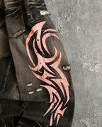 Jaded London Tribal Side-Print Wide-Leg Jeans｜ジェイデッドロンドン トライバル サイドプリント ワイドデニム