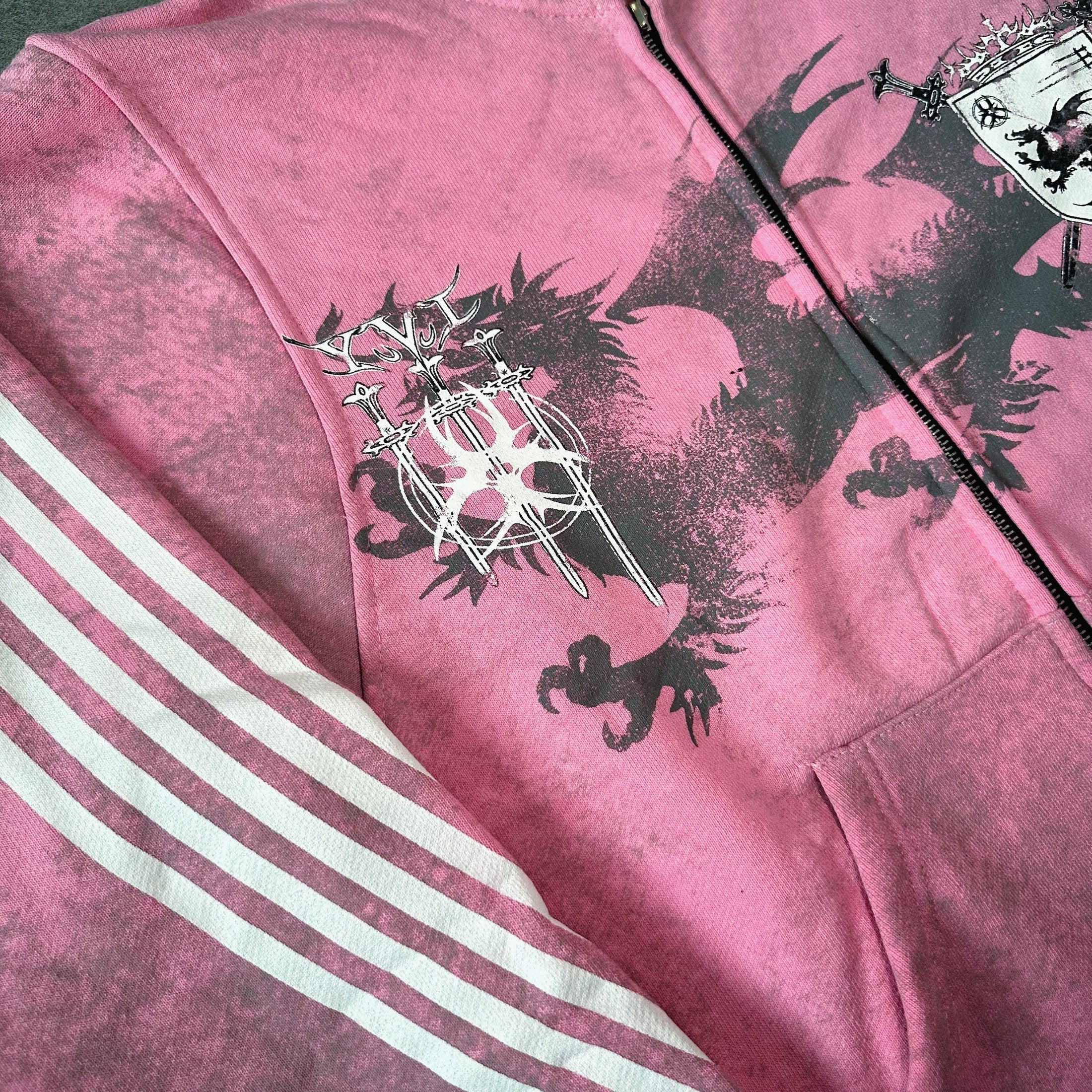 COZY WORLDWIDE ROYAL KNIGHT CLUB WAXED TRACKSUIT  PINK Hoodie