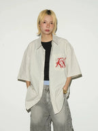 Half-sleeve Stripe Shirts