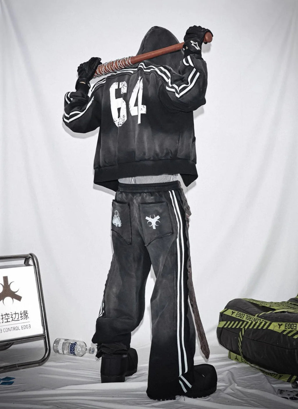 LOSECONTROLEDGE Hoodie&Pants Set Up