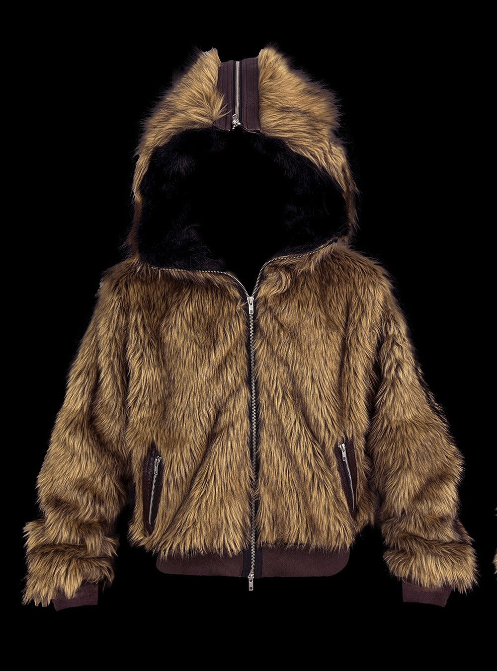 [99CLUB] Faux Fur Hooded N2B Jacket