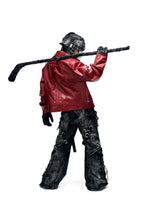 a line baggy jeans with hardware details