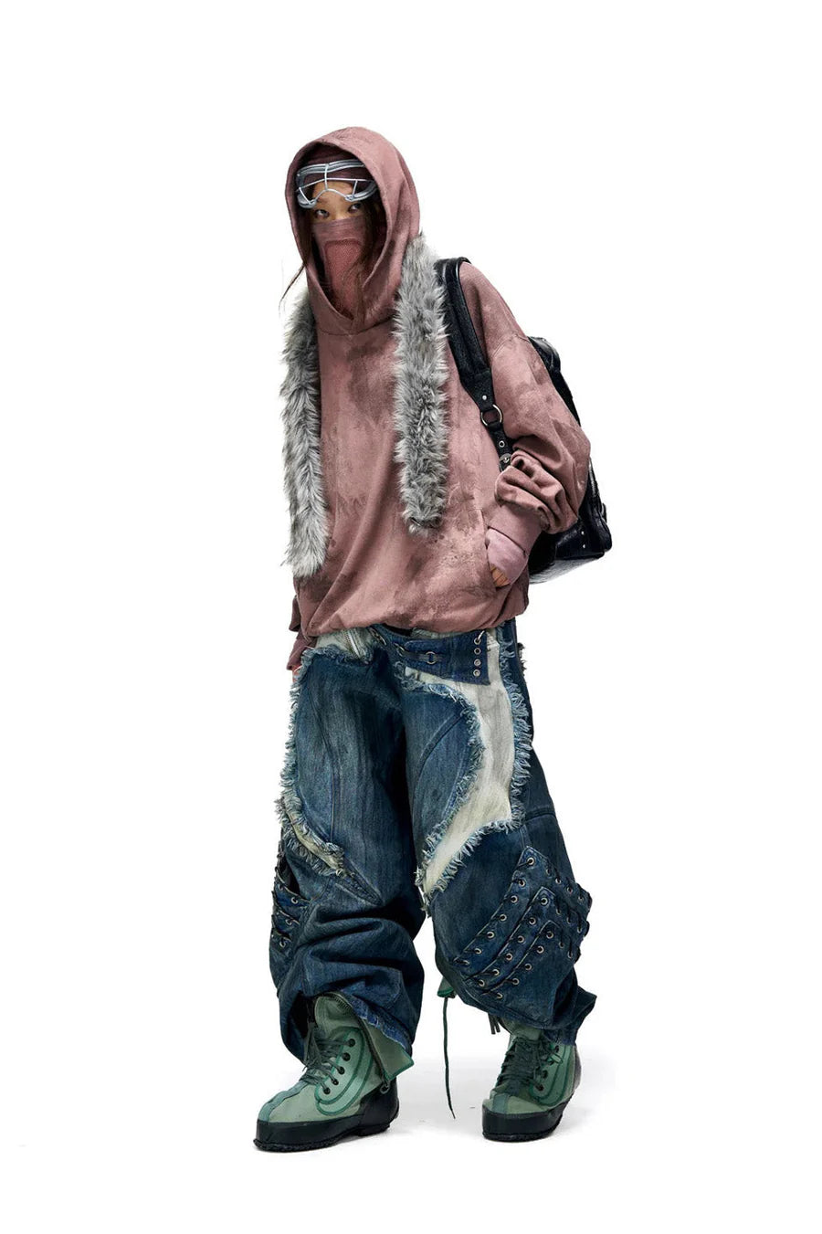 Armor structured raw edge jeans