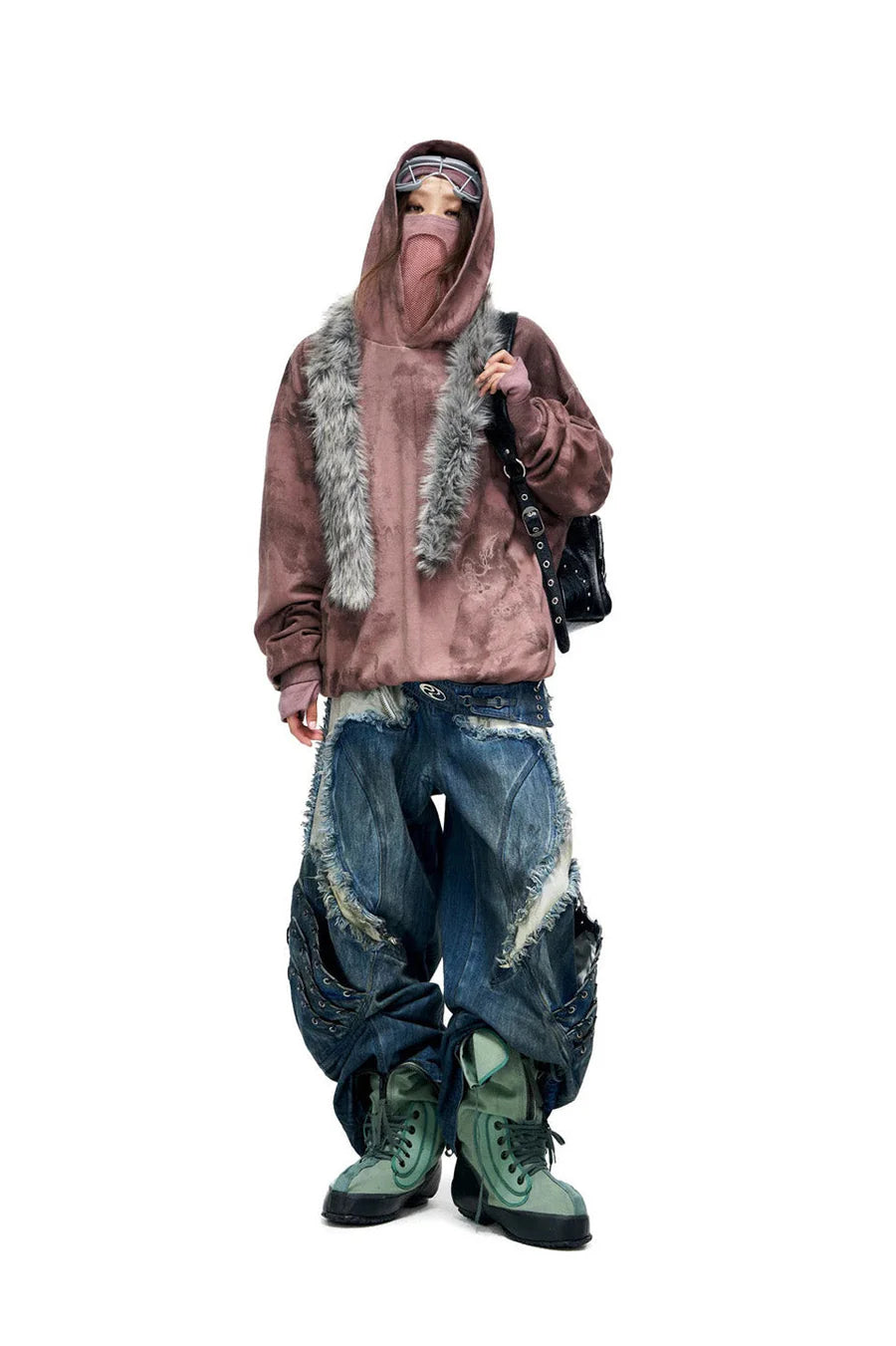 Armor structured raw edge jeans