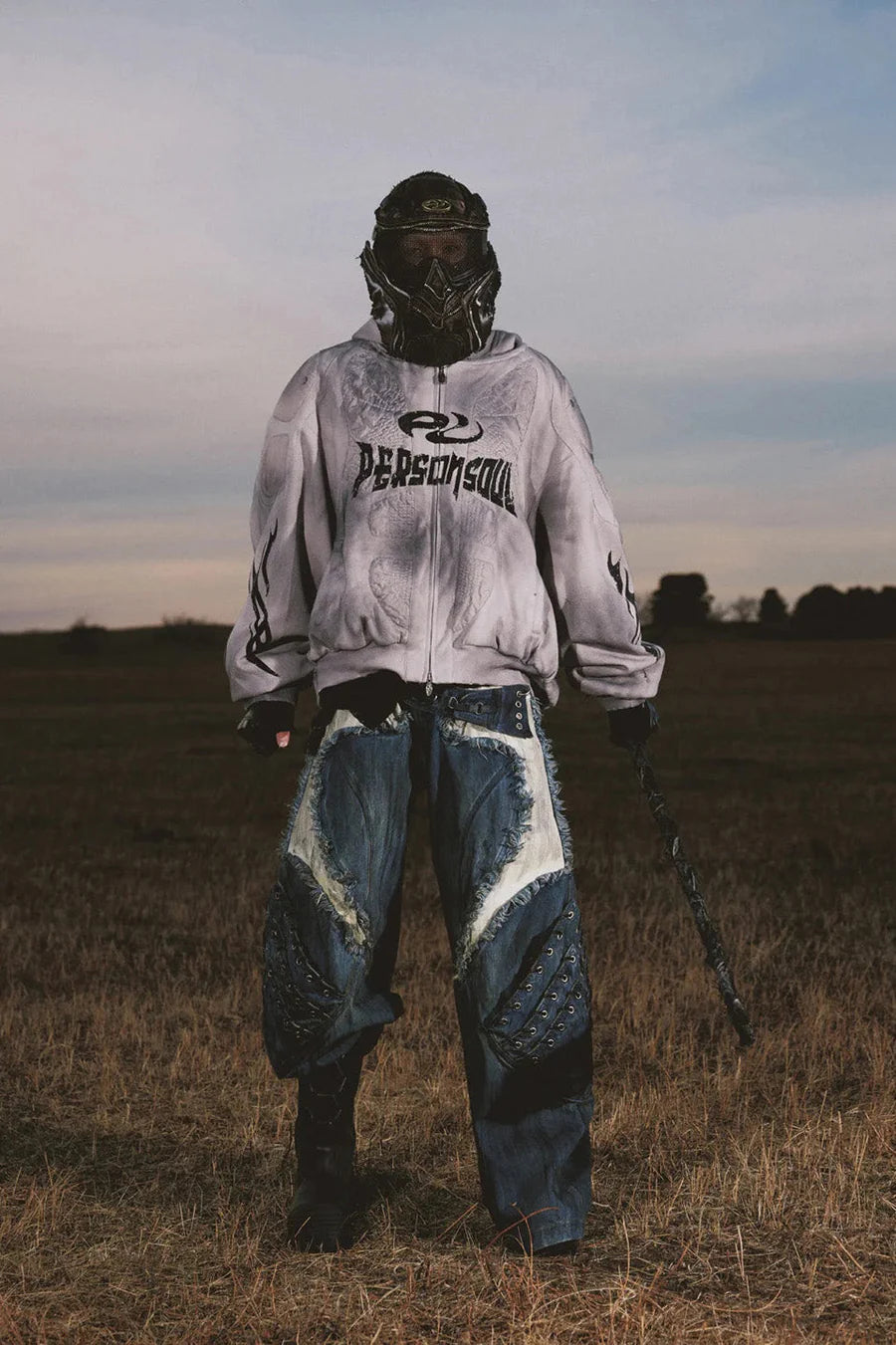 Armor structured raw edge jeans