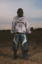 Armor structured raw edge jeans