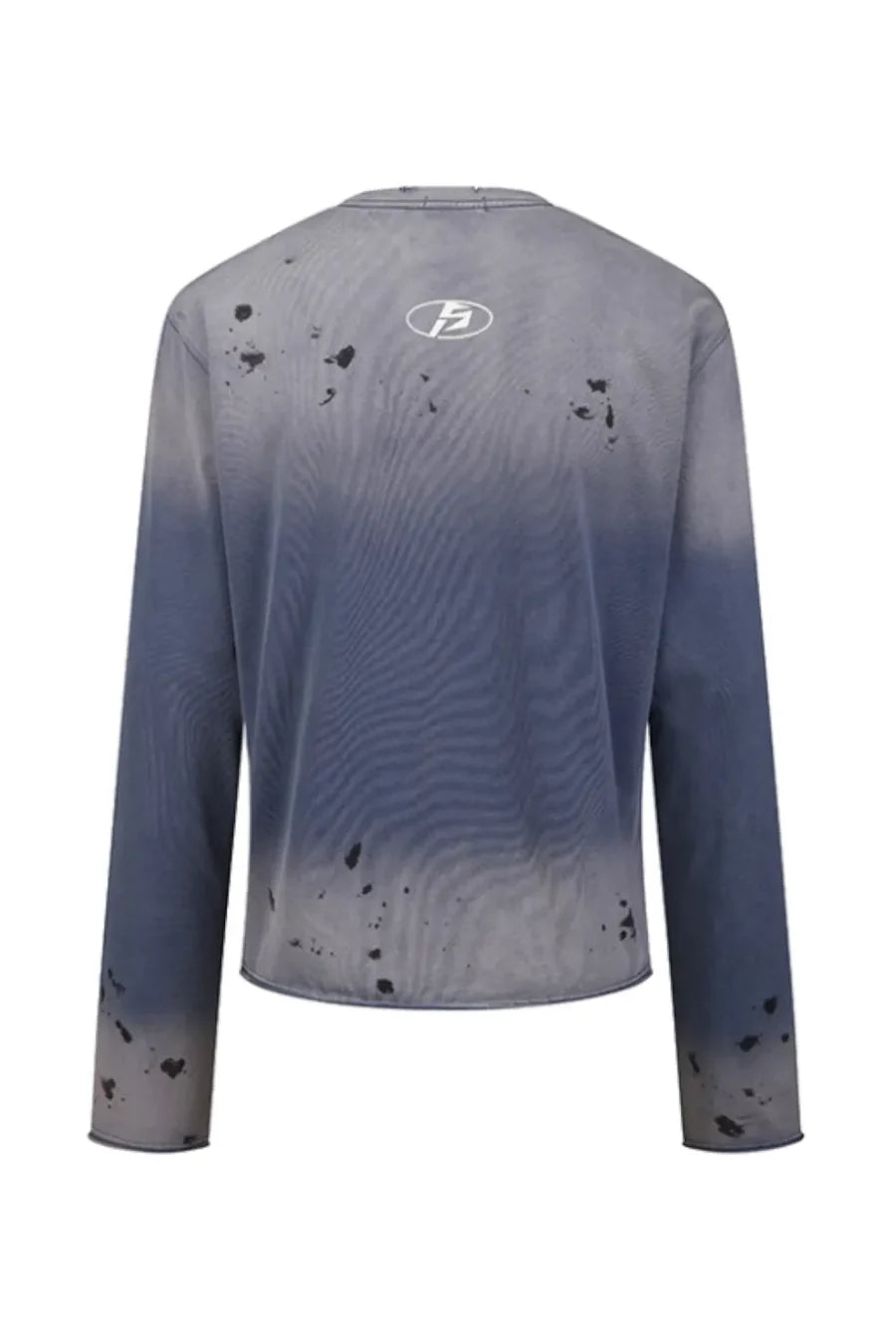 Blue Distressed Racing Flame Print T-Shirt