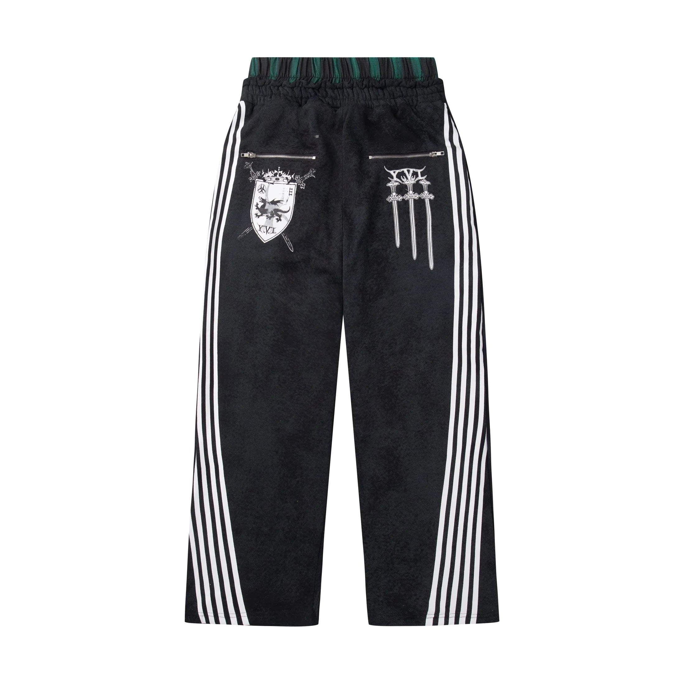 COZY WORLDWIDE ROYAL KNIGHT CLUB WAXED TRACKSUIT  BLACK Pants