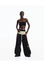 Contrasting Double Waistband Sweatpants