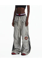 Contrasting Double Waistband Sweatpants