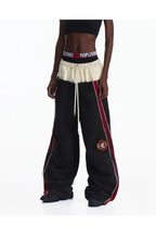 Contrasting Double Waistband Sweatpants