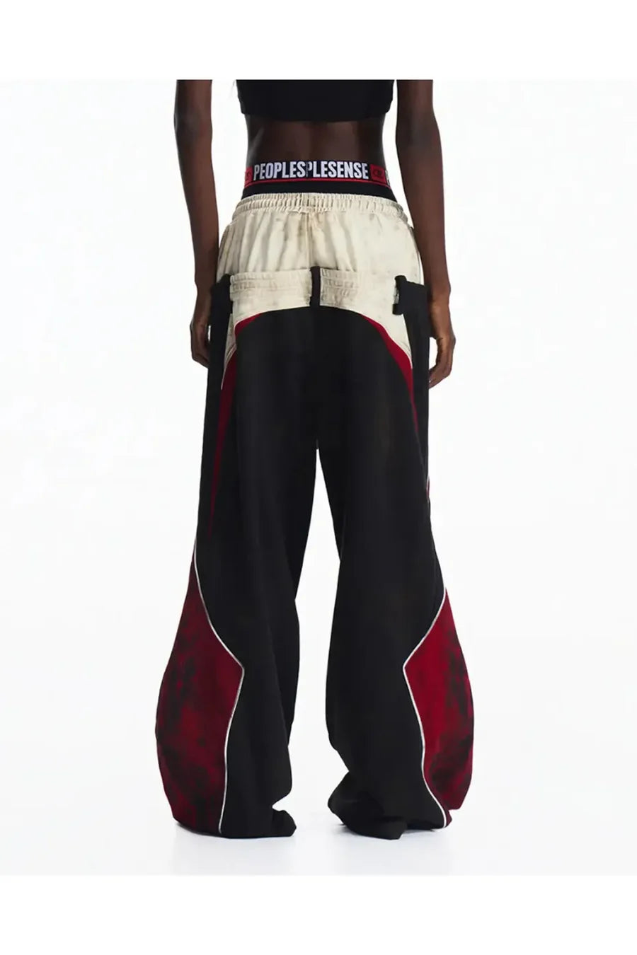 Contrasting Double Waistband Sweatpants