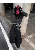 Cross Stitched Washed Long Sleeve T-shirt