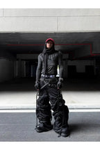 Cross Stitched Washed Long Sleeve T-shirt