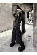 Cross Stitched Washed Long Sleeve T-shirt