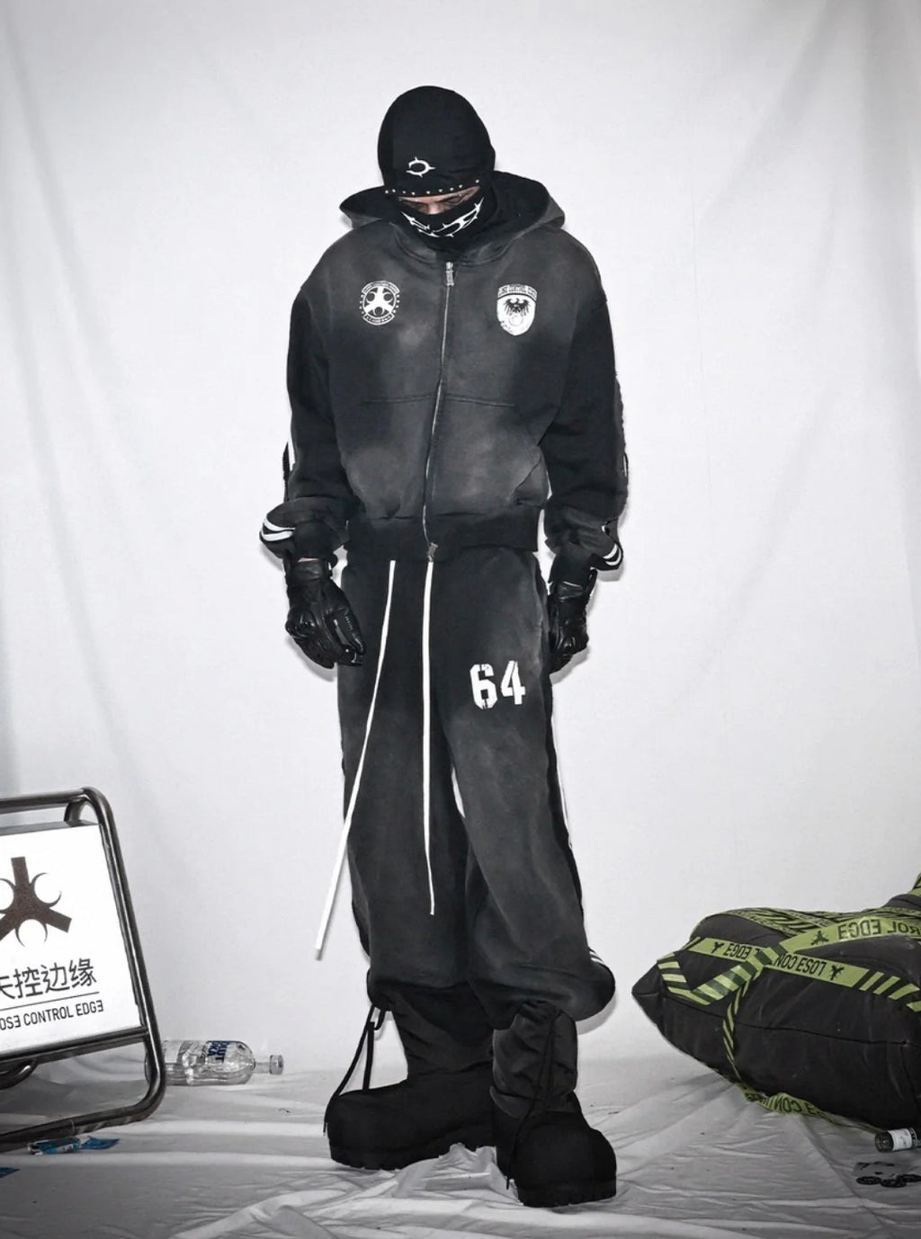 LOSECONTROLEDGE Hoodie&Pants Set Up