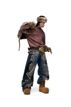 Deconstructed hoodies with gradient wash