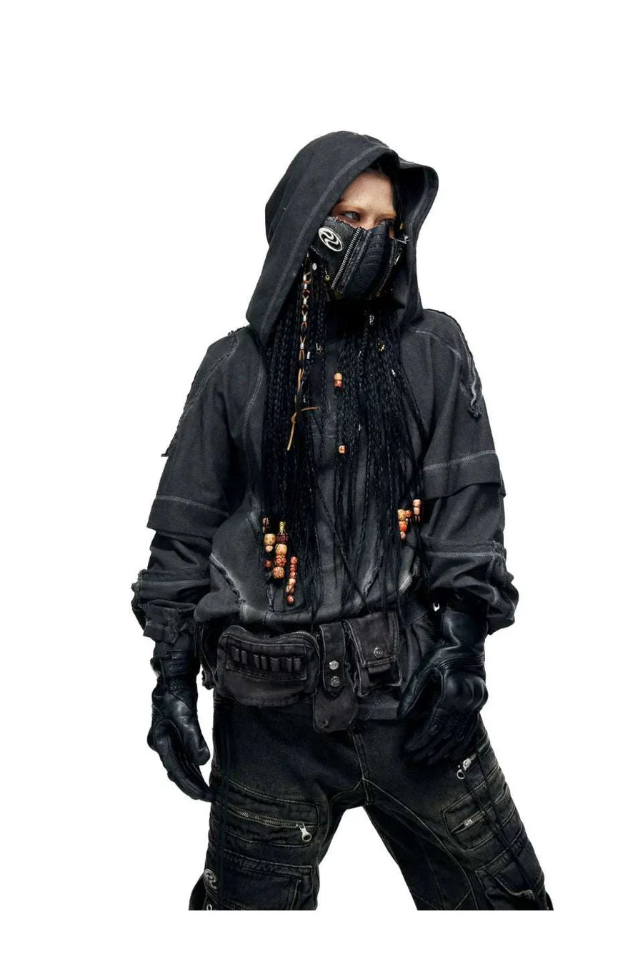 Deconstructed hoodies with gradient wash