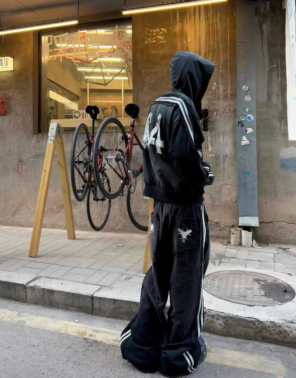 LOSECONTROLEDGE Hoodie&Pants Set Up