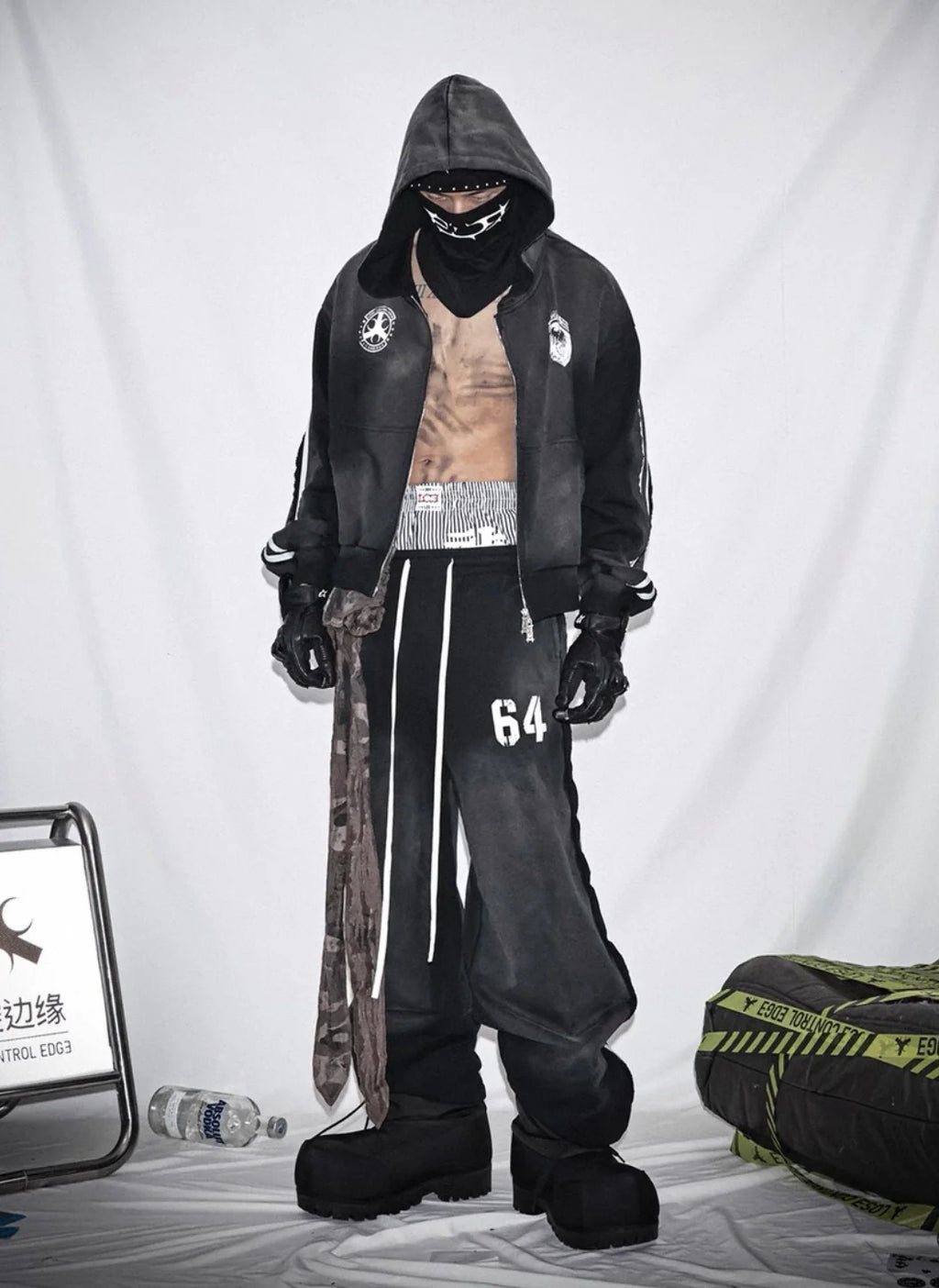 LOSECONTROLEDGE Hoodie&Pants Set Up