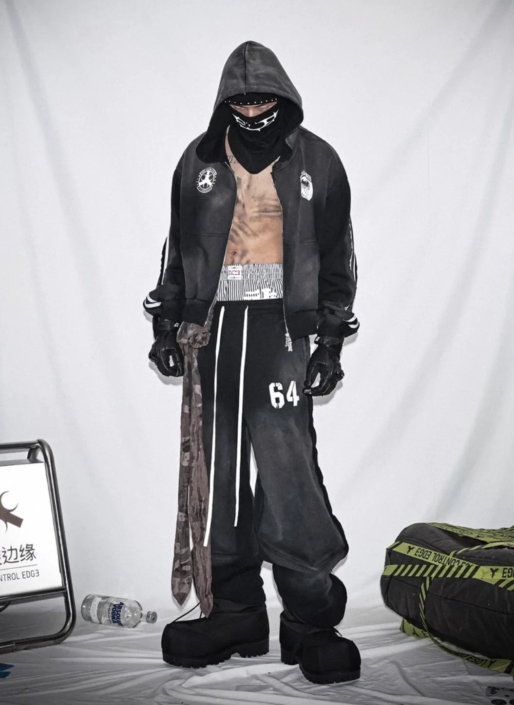 LOSECONTROLEDGE Hoodie&Pants Set Up
