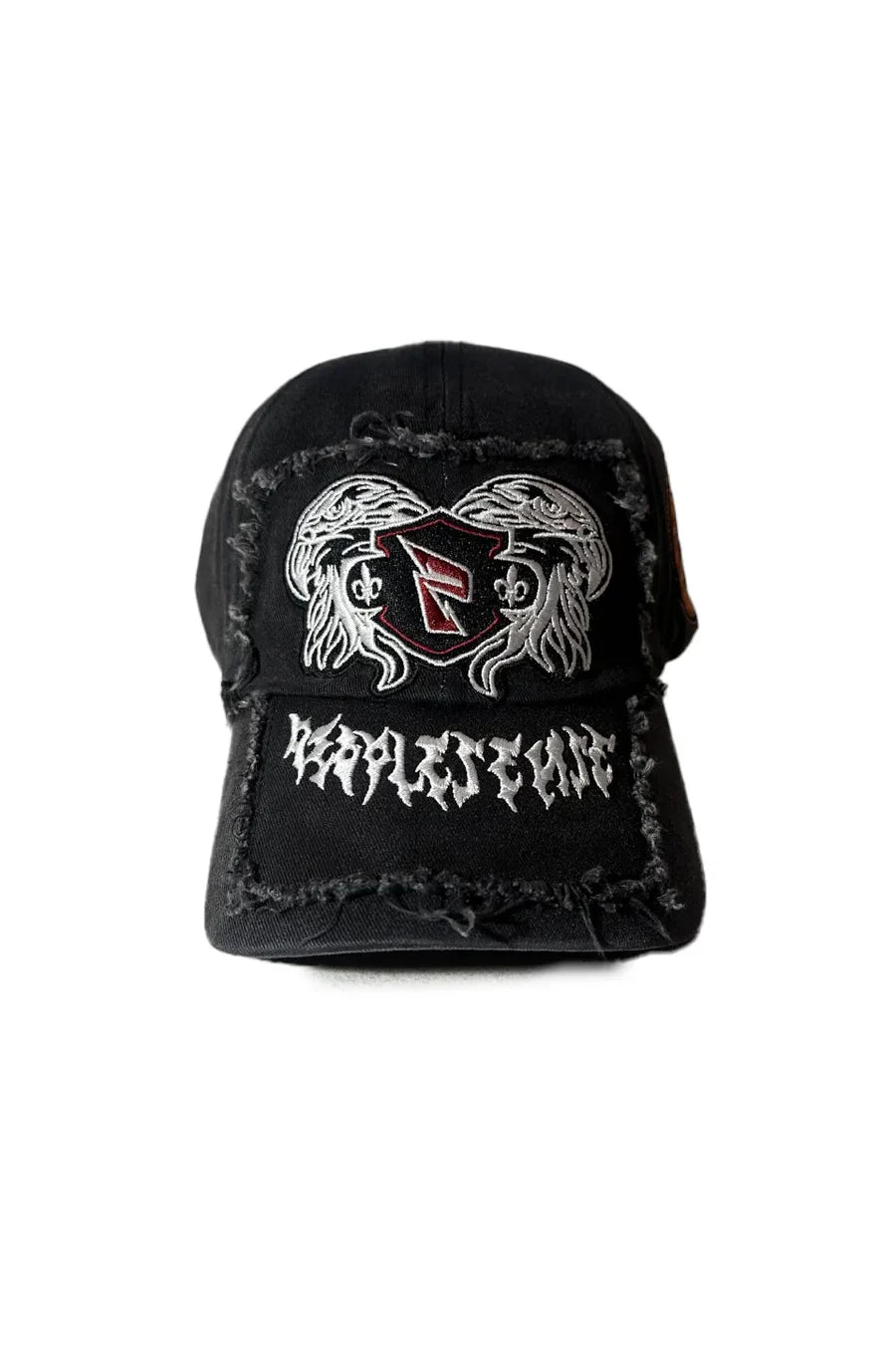 Gothic Cap Featuring Raised Embroidery