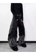 Gradient Wash Convertible Denim Pants