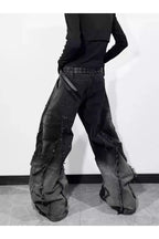 Gradient Wash Convertible Denim Pants